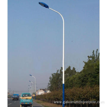 Galvanized and Powder Coating Painted Steel Lamp Pole